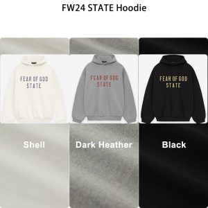 FW24 Essentials State Hoodie (480GSM Fleece)