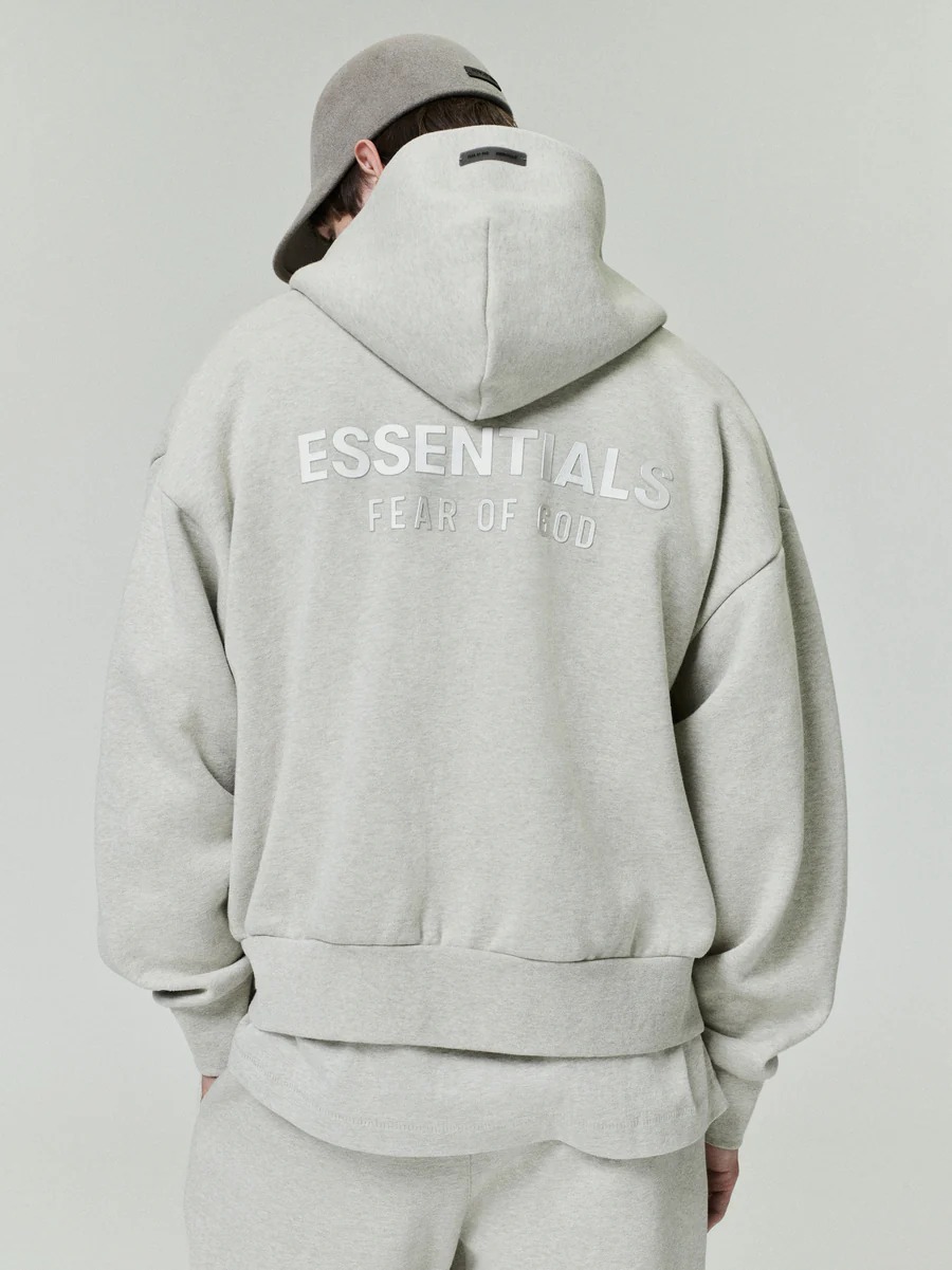 SP25 Essentials Full-Zip Hoodie (Metallic Logo) - Image 5