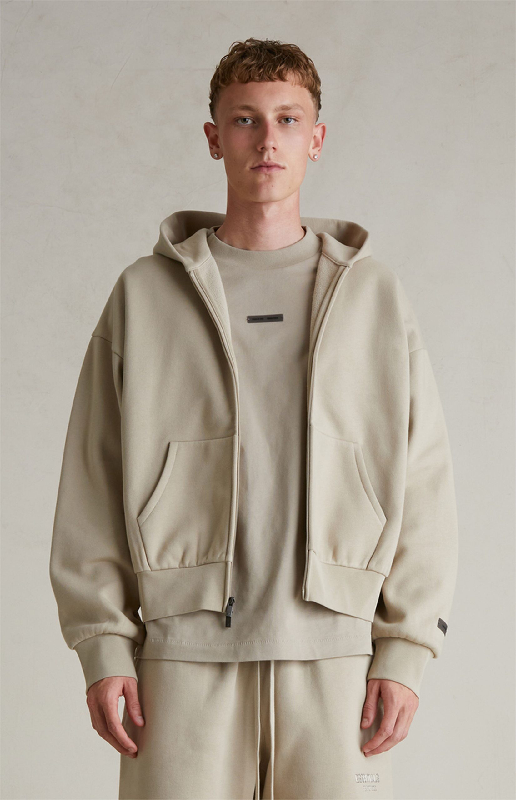 SP25 Essentials Full-Zip Hoodie (Metallic Logo) - Image 7