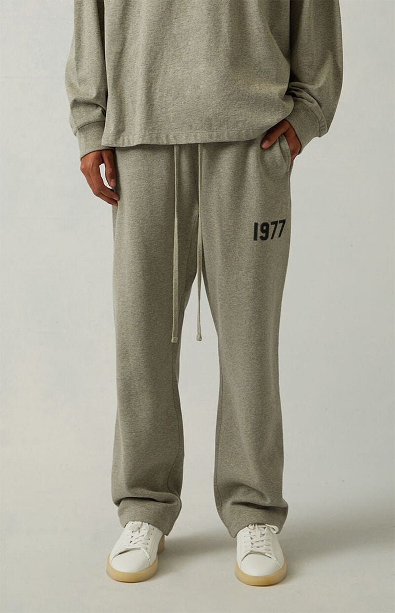 SS22 1977 Essentials Relaxed Sweatpants (Black Velvety Print) - Image 6