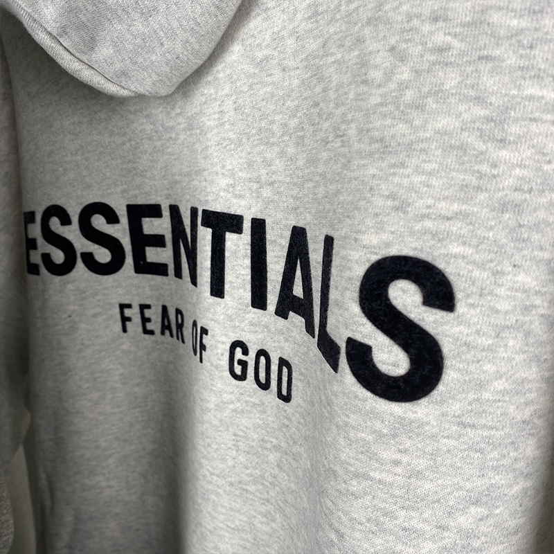 SS22 Essentials Hoodie (Black Velvety) - Image 6