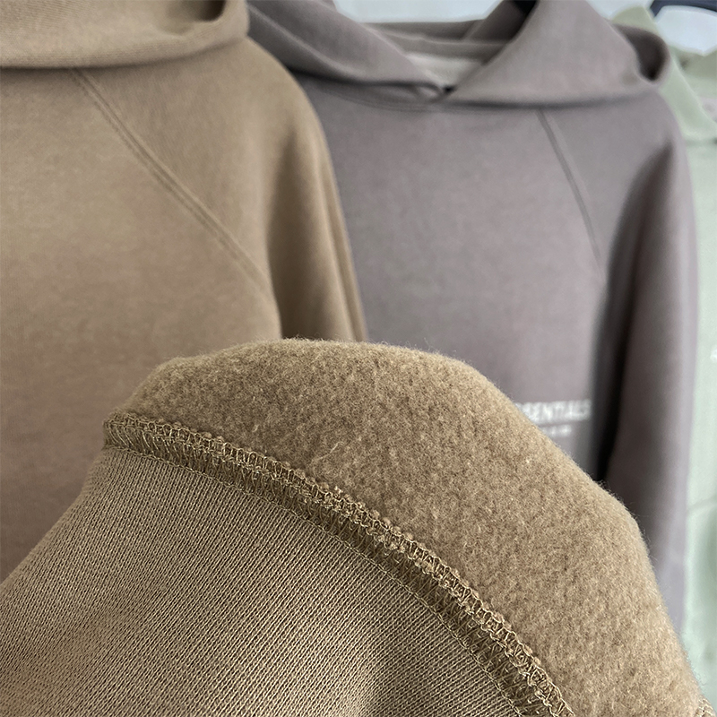 SS22 Essentials Hoodie (White Velvety) - Image 5