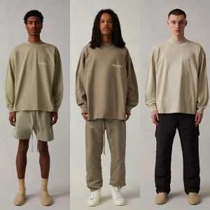 SS22 Essentials LShirt (White Velvety Print L-Shirt)