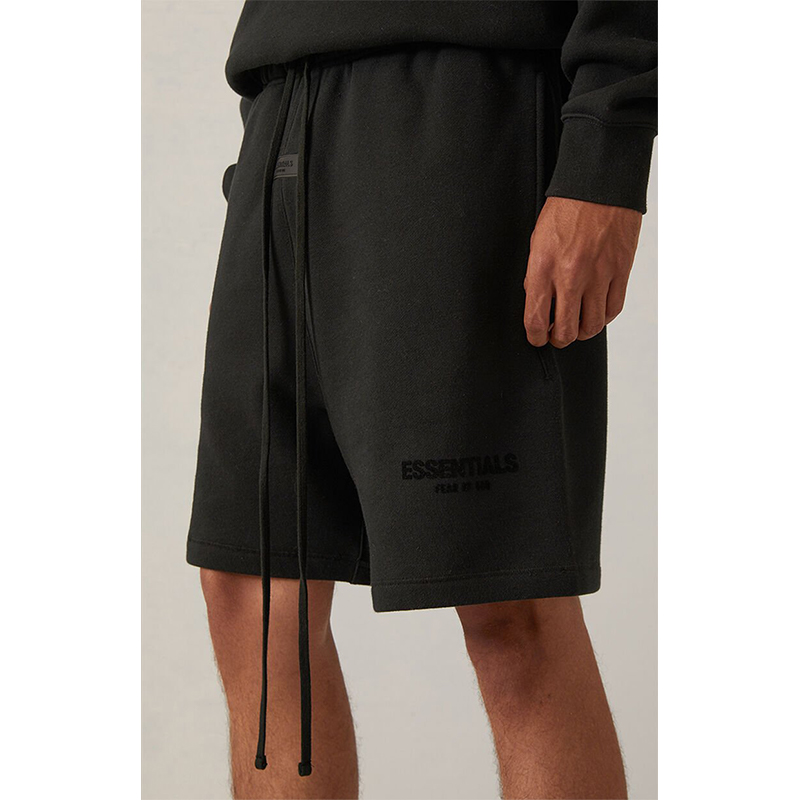 SS22 Essentials Shorts (Black Velvety Print) - Image 6