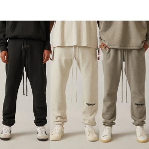 SS22 Essentials Sweatpants (Black Velvety Print)