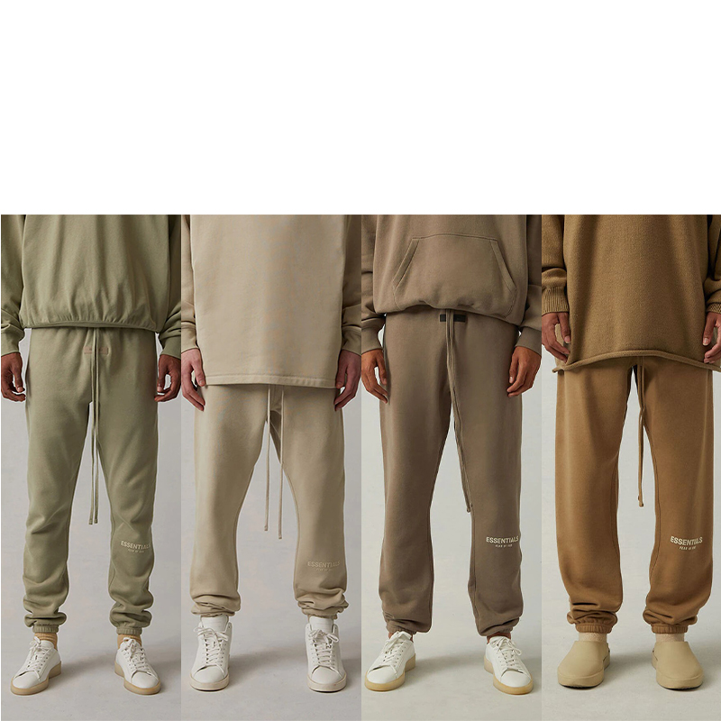 SS22 Essentials Sweatpants (White Velvety Print) - Image 2
